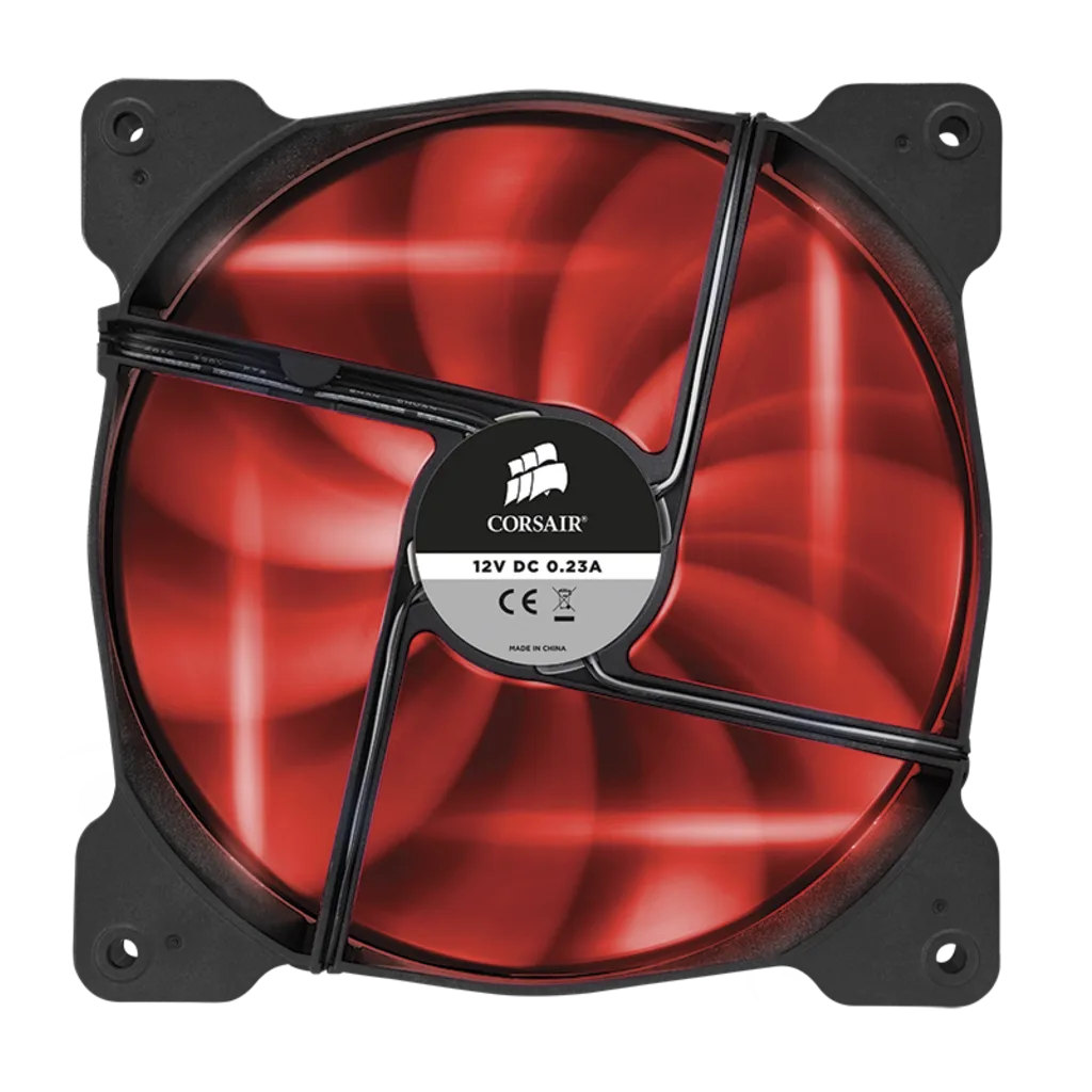 人気のファッションブランド！ Edition Quiet Red LED AF140 Series™ Air High Fan 140mm Airflow 冷却パーツ・ファン