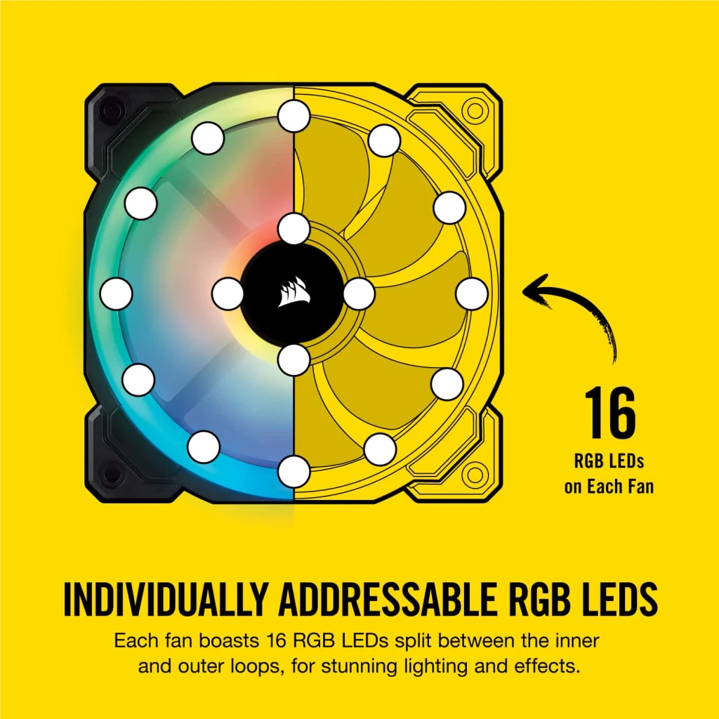 LL120 RGB 120mm Dual Light Loop RGB LED PWM Fan — Single Pack