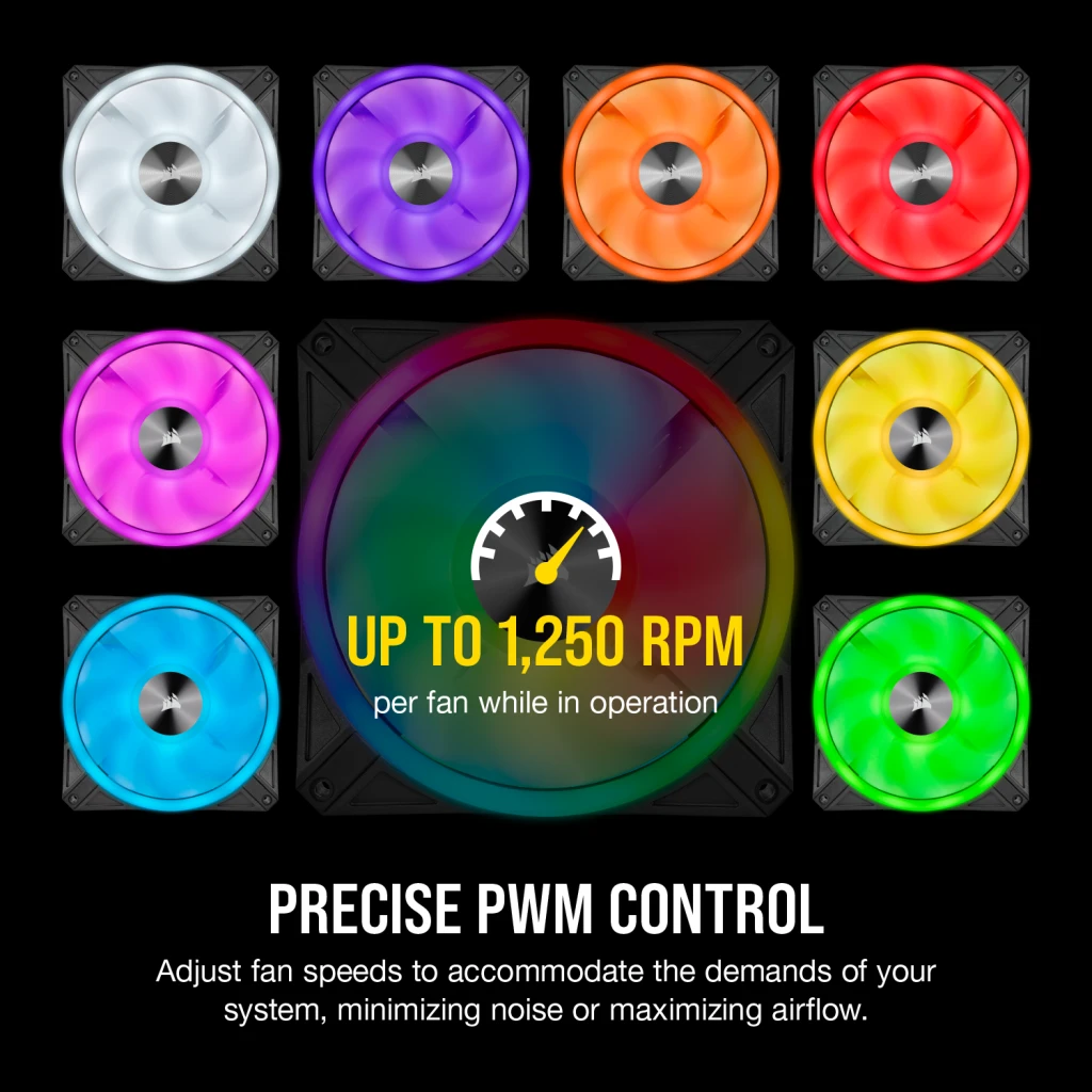 iCUE QL140 RGB 140mm PWM Single Fan