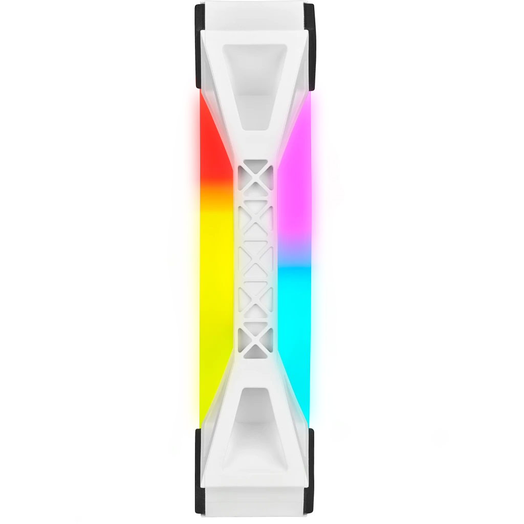 iCUE QL120 RGB 120mm PWM White Fan — Triple Fan Kit with