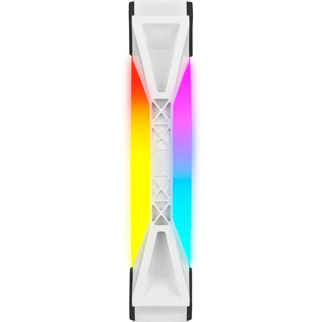 iCUE QL140 RGB 140mm PWM White Fan — Dual Fan Kit with Lighting