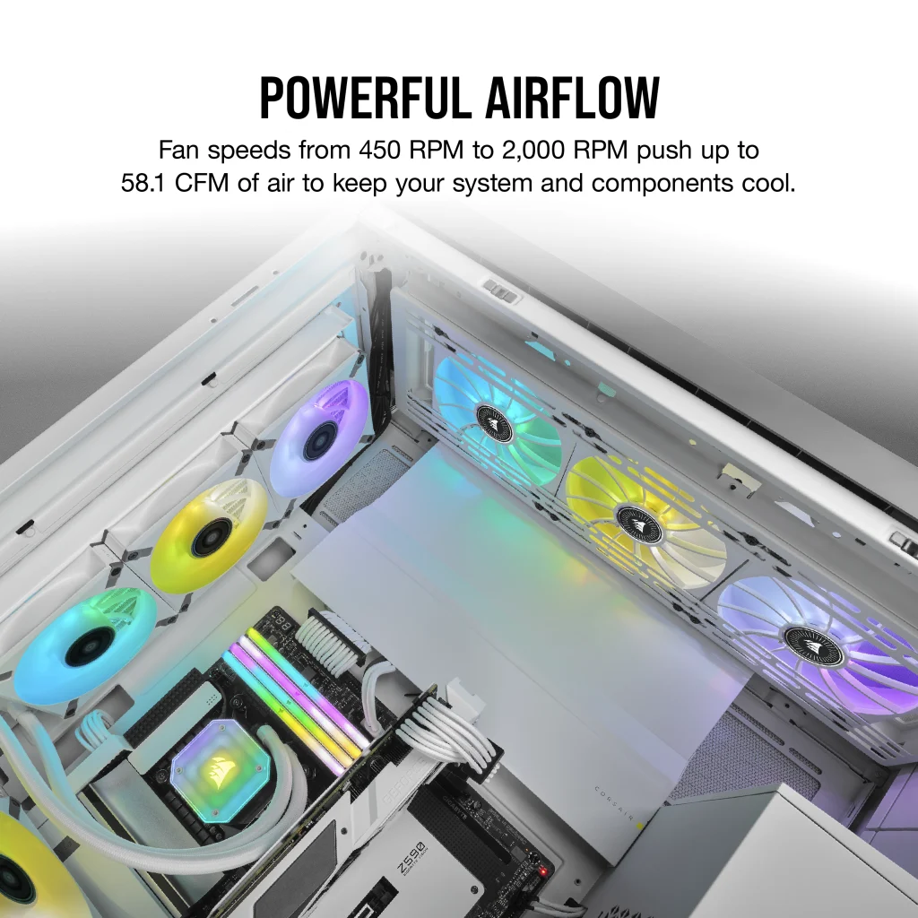 iCUE ML120 RGB ELITE Premium 120mm PWM Magnetic Levitation Fan