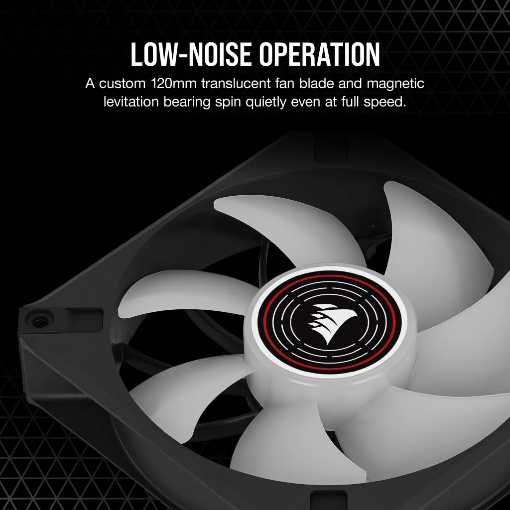 CORSAIR ML120 LED ELITE レッド 3個セット ML120 LED ELITE Red Premium 120mm PWM Magnetic Levitation Fan