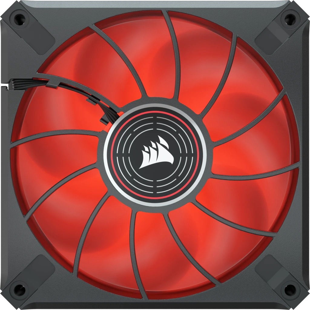 CORSAIR ML120 LED ELITE レッド 3個セット ML120 LED ELITE Red Premium 120mm PWM Magnetic Levitation Fan