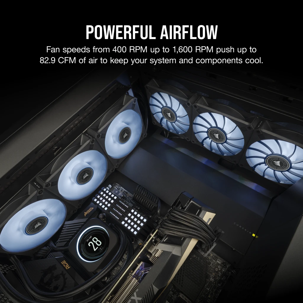 ML140 LED ELITE White Premium 140mm PWM Magnetic Levitation Fan