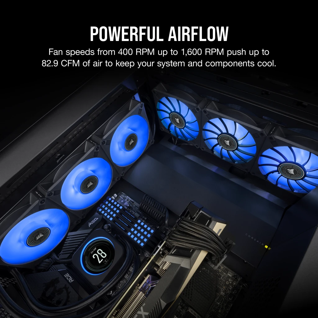 ML140 LED ELITE Blue Premium 140mm PWM Magnetic Levitation Fan
