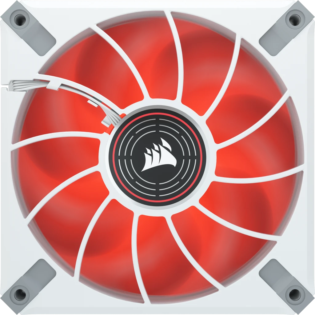CORSAIR ML120 LED ELITE レッド 3個セット ML120 LED ELITE Red Premium 120mm PWM Magnetic Levitation Fan