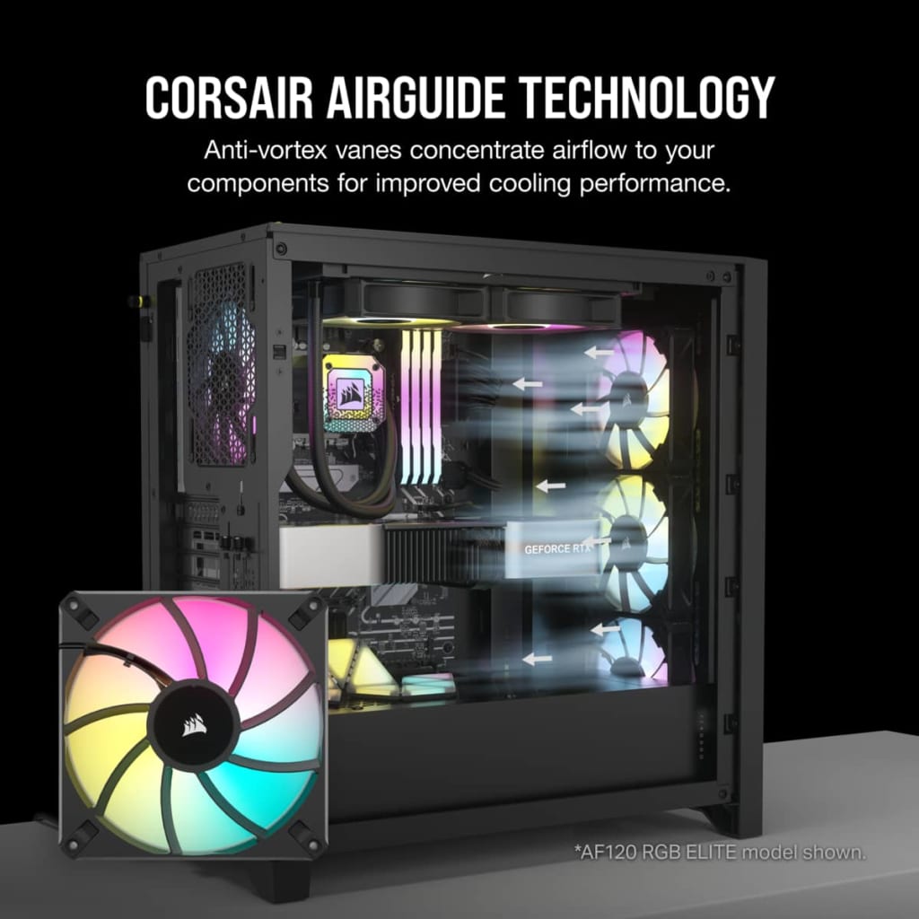Ventilateur PC Corsair iCUE AF140 RGB ELITE - Ventilateur châssis