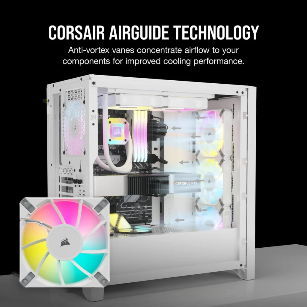 iCUE AF120 RGB ELITE 120mm PWM Triple Fan Kit - White (Revival Series)