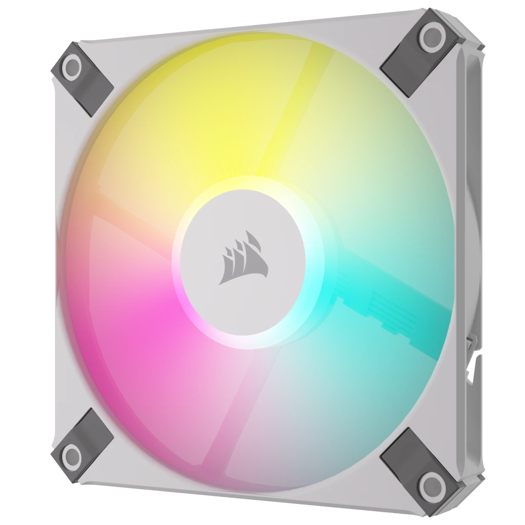 Corsair AF120 RGB SLIM White 7個 おまけ多数 iCUE AF120 RGB SLIM 120mm PWM Fluid Dynamic Bearing Fan — White