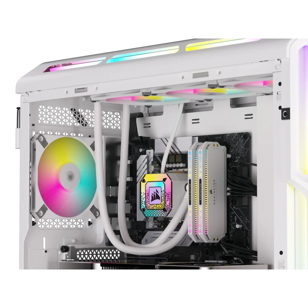 iCUE AF120 RGB SLIM 120mm PWM Fluid Dynamic Bearing Fan — White