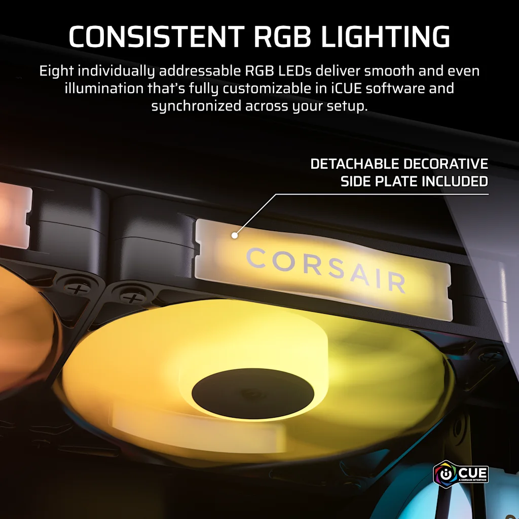 Corsair iCUE LINK RX120 II RGB PWM PC Fan Expansion thumbnail 5