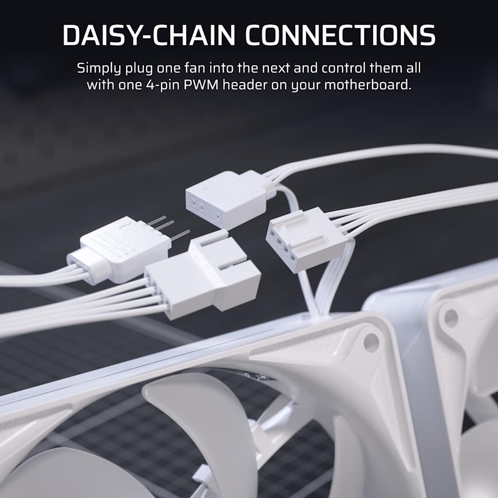 Corsair RS120 II ARGB 120mm PWM Fan - White thumbnail 5
