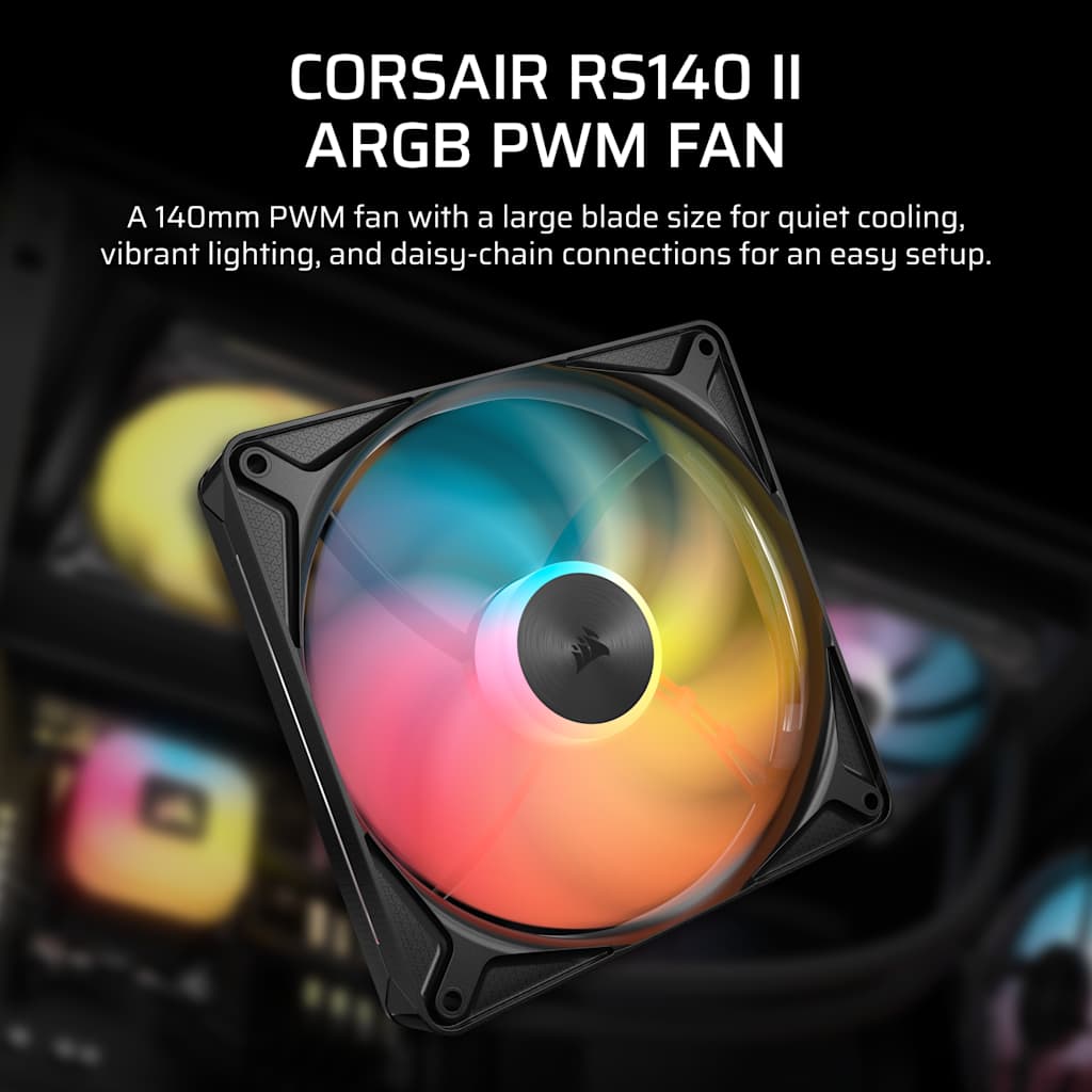 Corsair RS140 II ARGB 140mm PWM Fan thumbnail 2