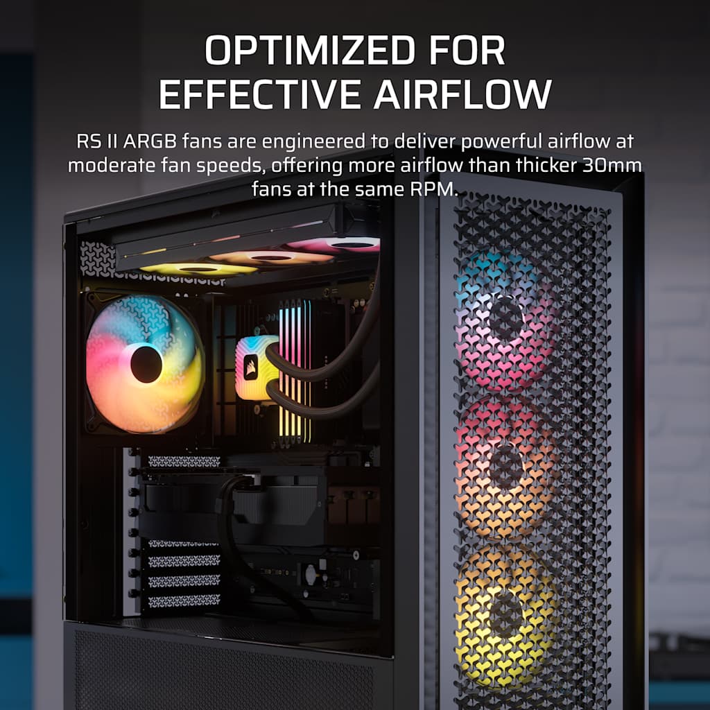Corsair RS140 II ARGB 140mm PWM Fan thumbnail 4