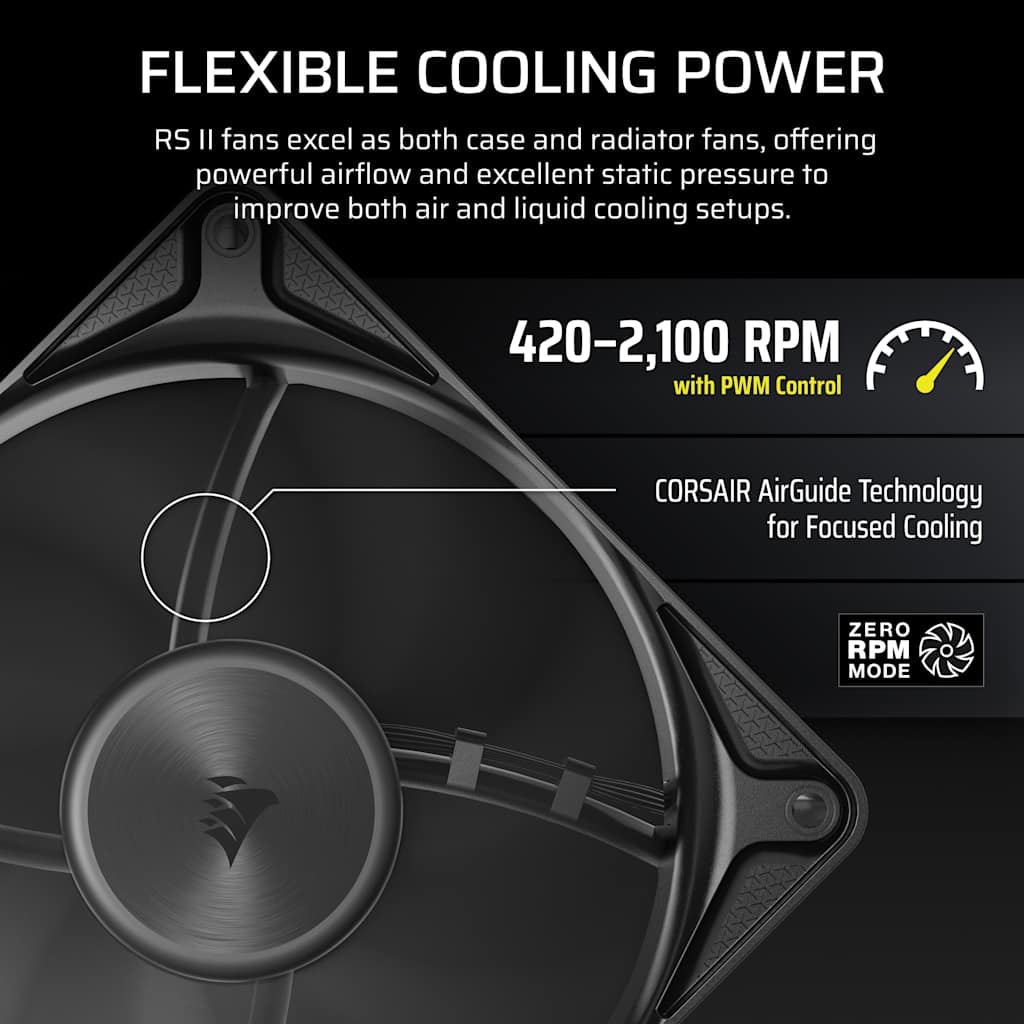 Corsair RS120 II 120mm PWM Fan thumbnail 5