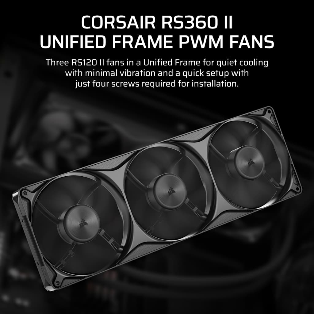 Corsair RS360 II Unified Frame PWM Fans thumbnail 2