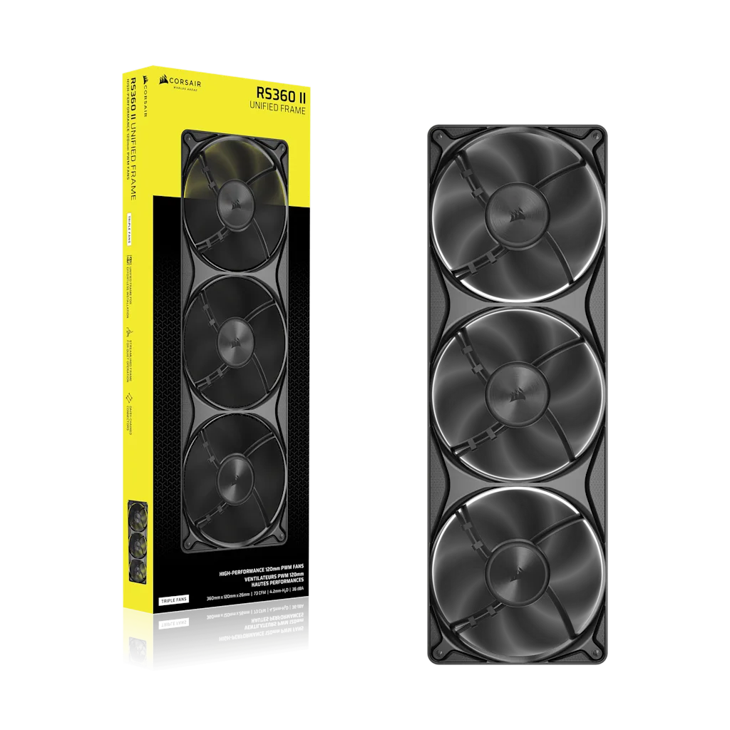 Corsair RS360 II Unified Frame PWM Fans thumbnail 7