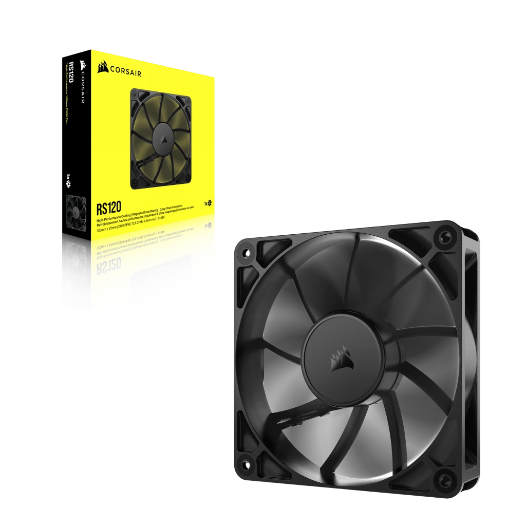 CORSAIR RS120 PWM 120mm Fan - Black - CO-9050188-WW thumbnail 6