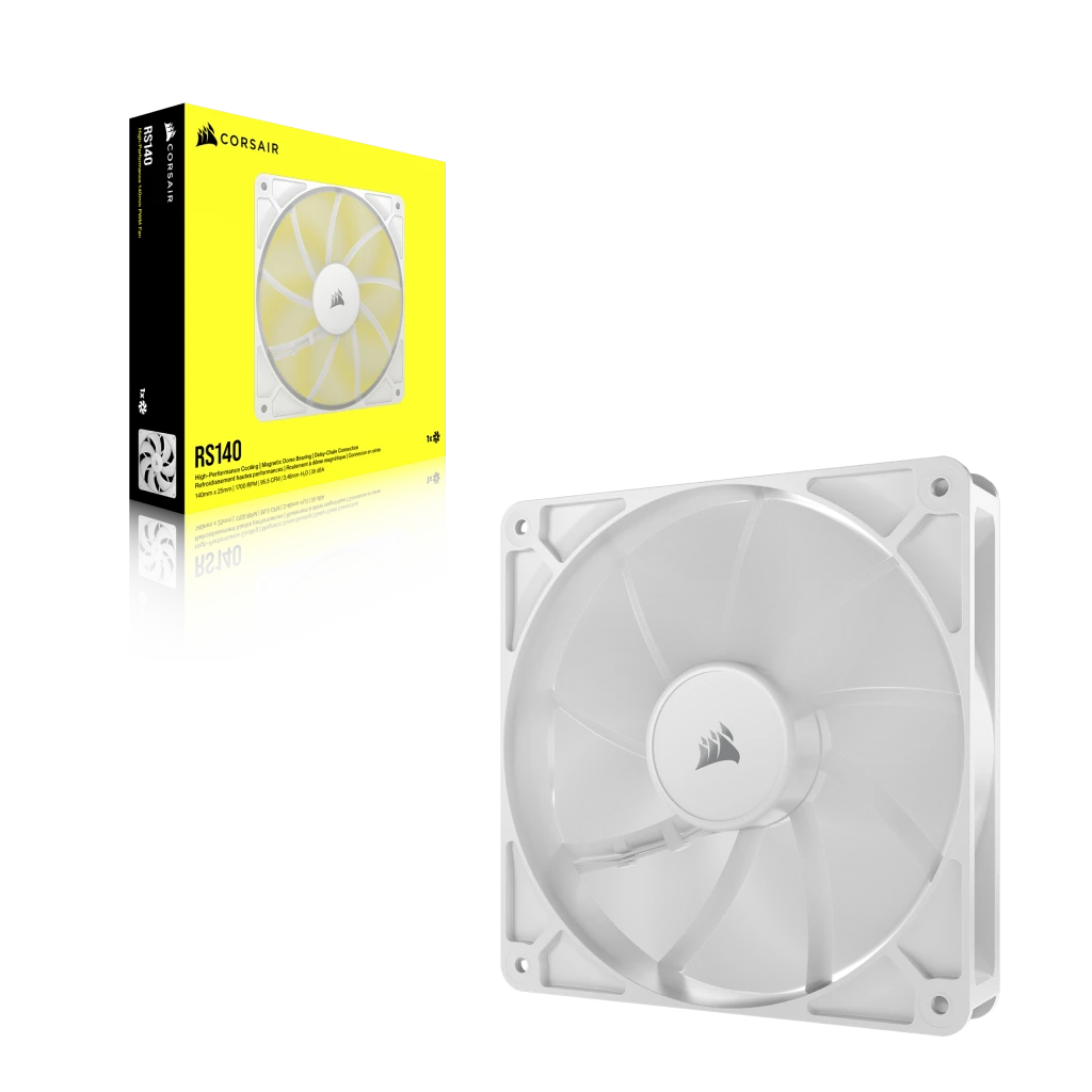 Corsair RS140 140mm PWM Fan - White thumbnail 6
