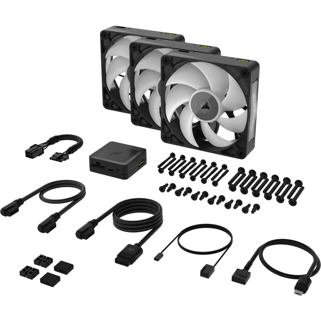 iCUE LINK RX120 MAX RGB 120mm PWM 厚型ファン スターター iCUE LINK RX120 MAX RGB 120mm PWM 厚型ファン スターター