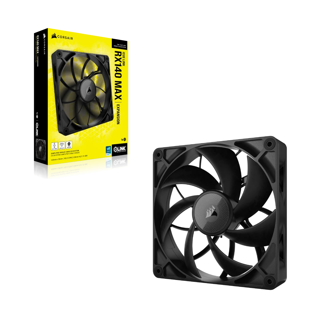 iCUE LINK RX140 MAX 140mm PWM Thick Fan Expansion