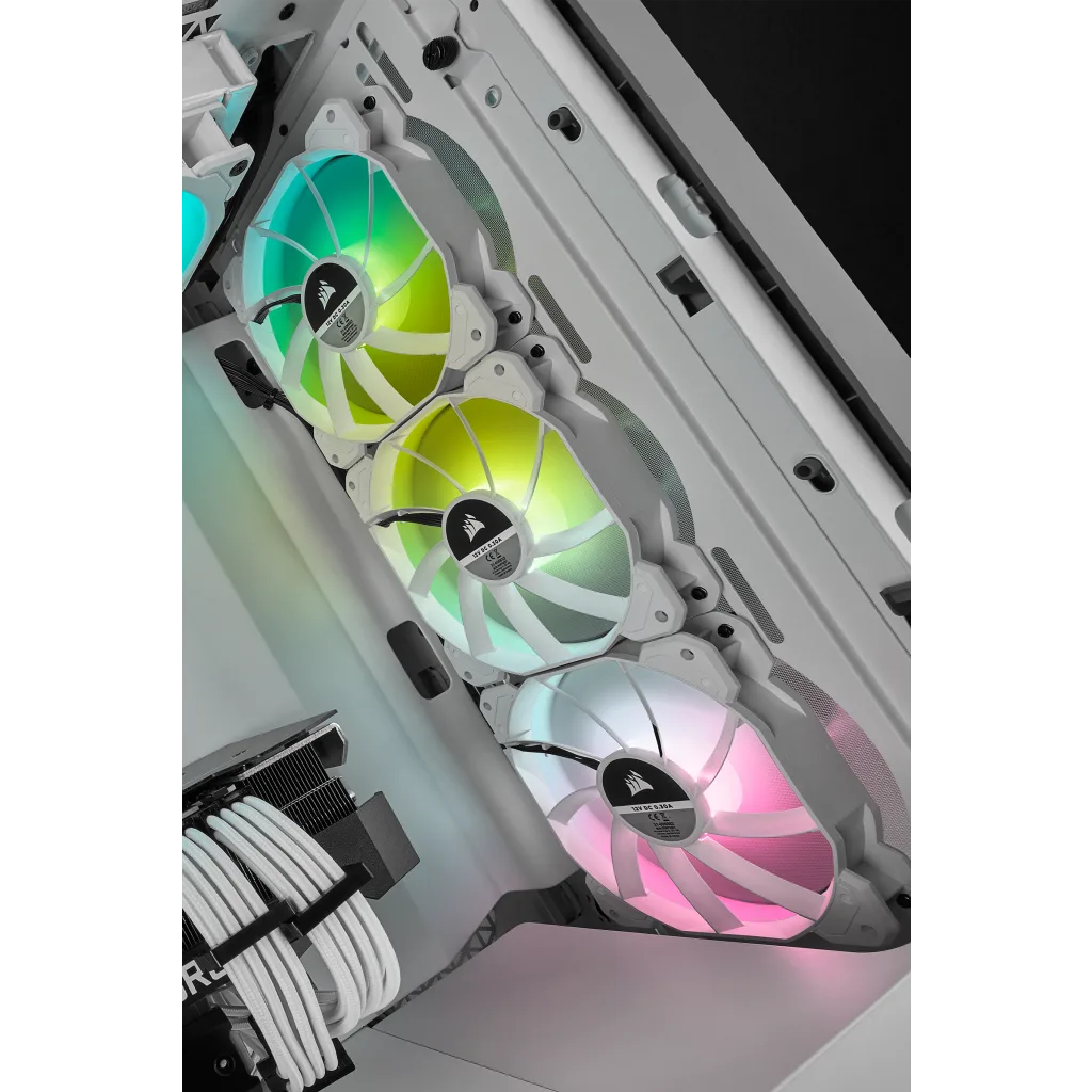 iCUE SP120 RGB ELITE Performance 120mm White PWM Fan