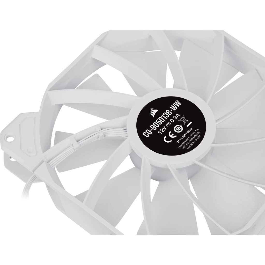 iCUE SP140 RGB ELITE Performance 140mm White PWM Fan — Dual Fan