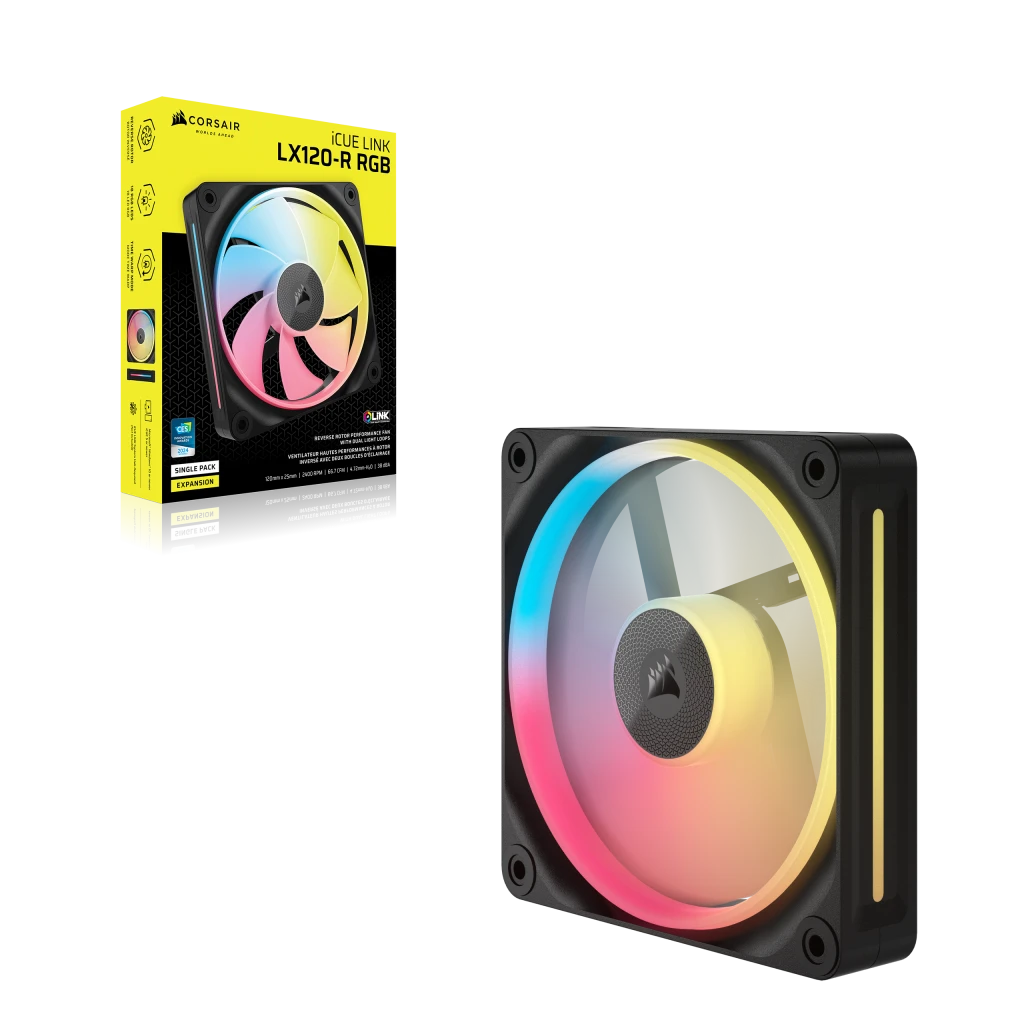 iCUE LINK LX120-R RGB 120mm PWM Reverse Fan Expansion