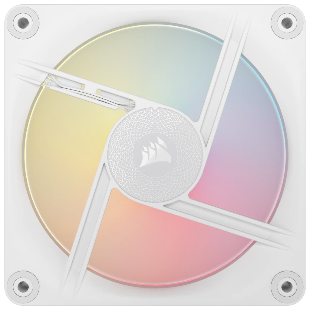 iCUE LINK LX120-R RGB 120mm PWM Reverse Fans Starter Kit - White