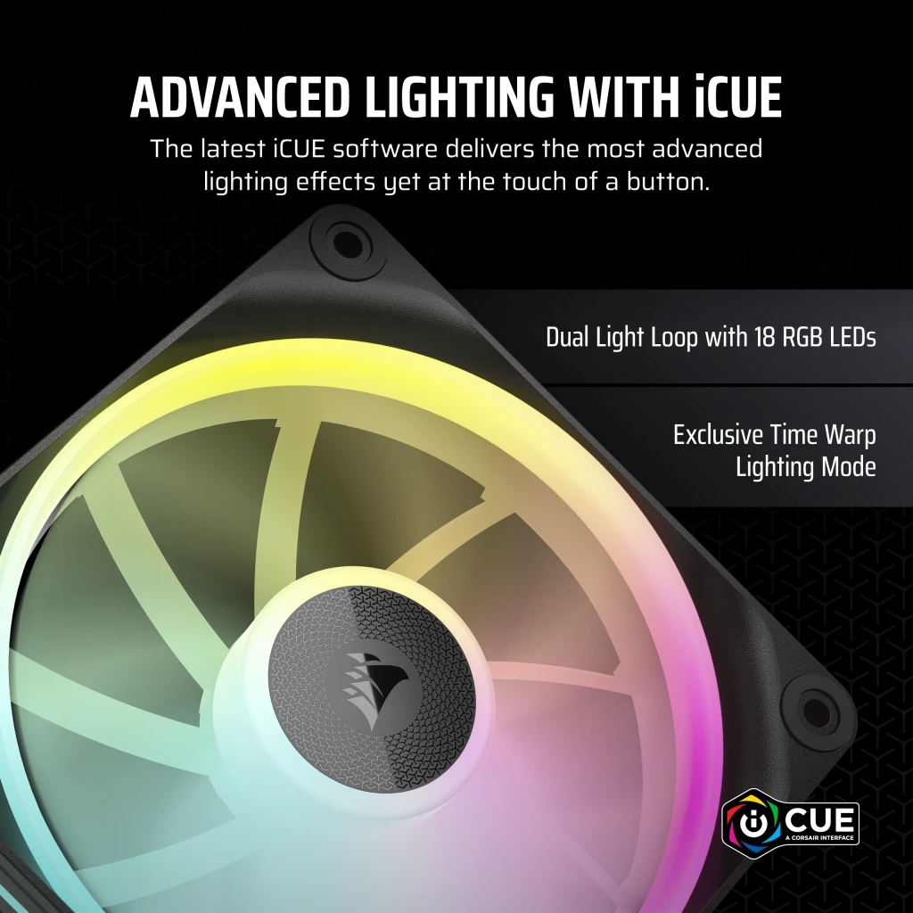 iCUE LINK LX120 RGB 120mm PWM Single Fan Expansion