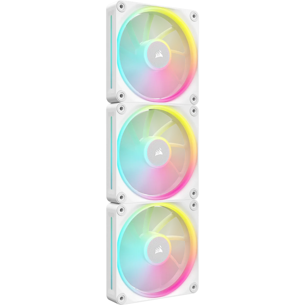 iCUE LINK LX120 RGB 120mm PWM ファン スターターキット - ホワイト iCUE LINK LX120 RGB 120mm PWM ファン スターターキット - ホワイト