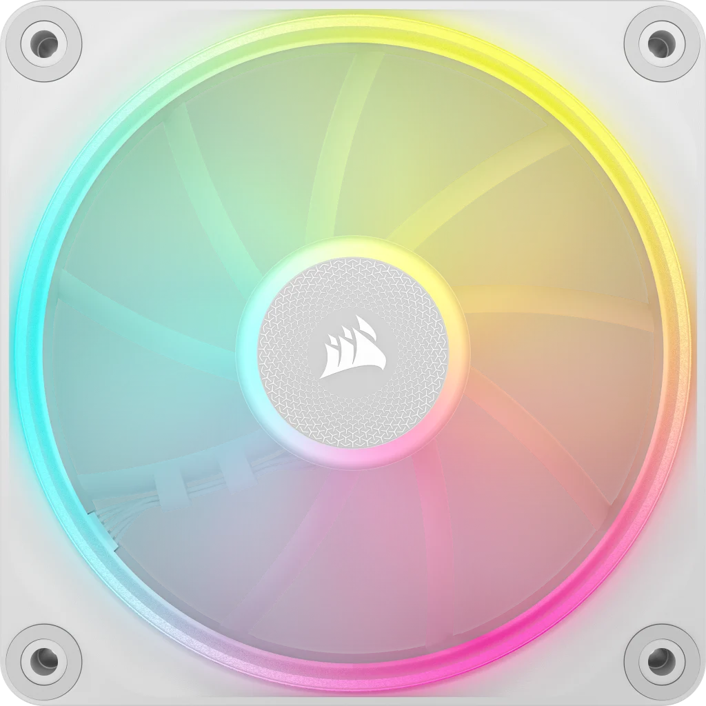 iCUE LINK LX120 RGB 120mm PWM ファン スターターキット - ホワイト