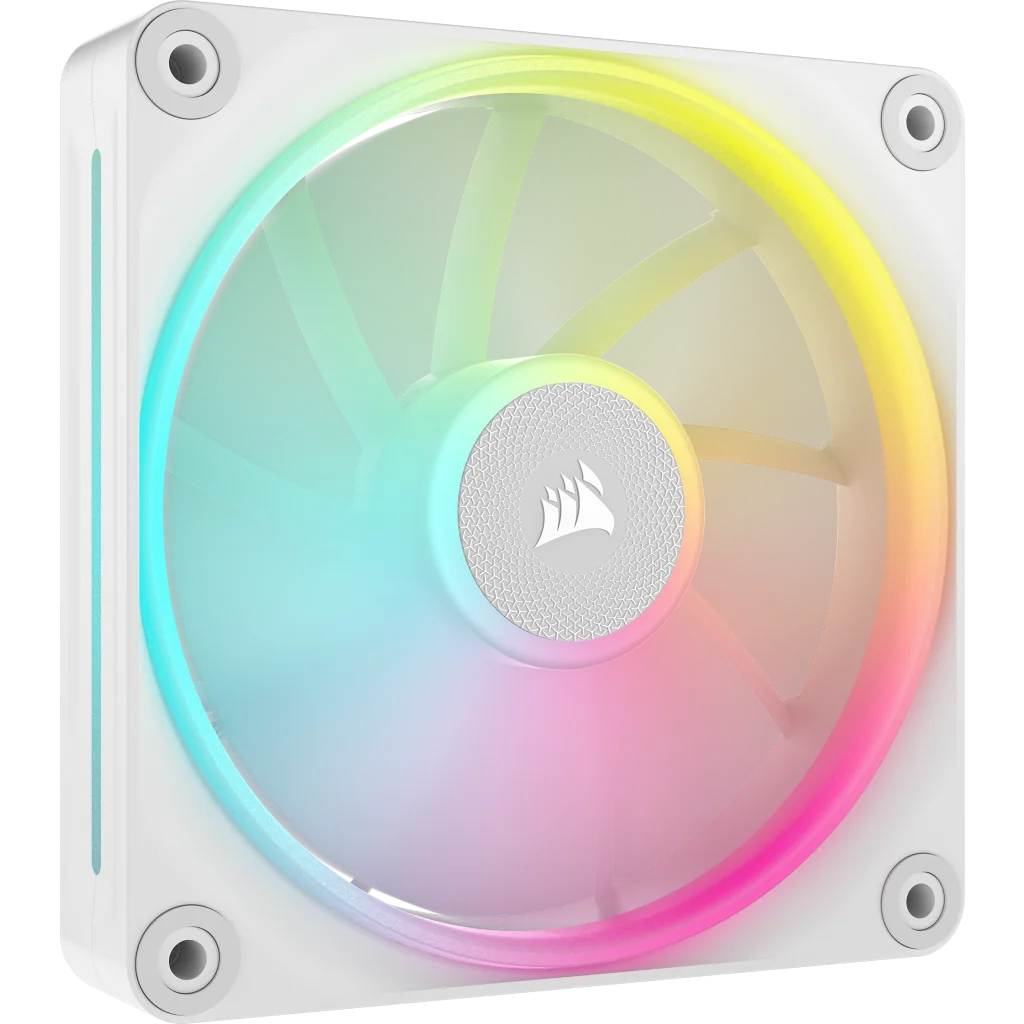 iCUE LINK LX120 RGB 120mm PWM ファン スターターキット - ホワイト iCUE LINK LX120 RGB 120mm PWM ファン スターターキット - ホワイト