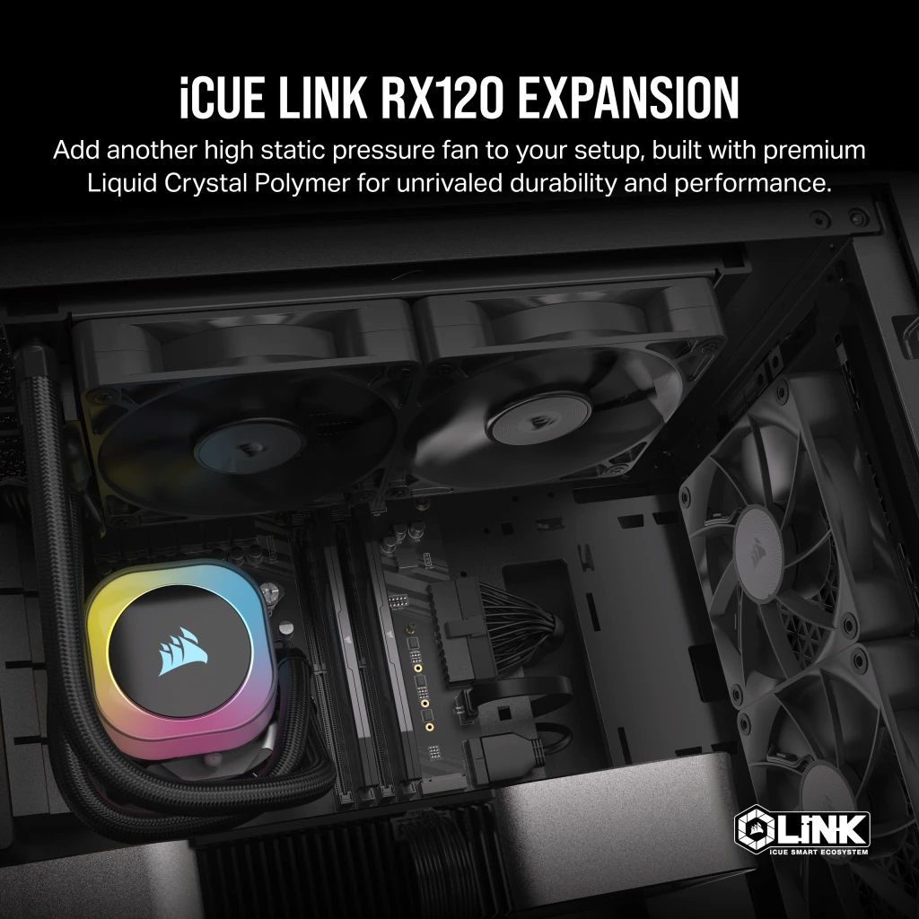 iCUE LINK RX120 120mm PWM Single Fan Expansion