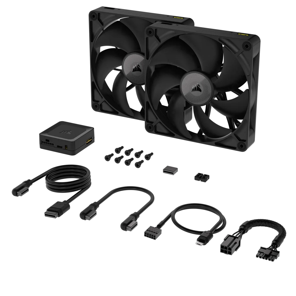 iCUE LINK RX140 140mm PWM Fan Twin Starter Kit