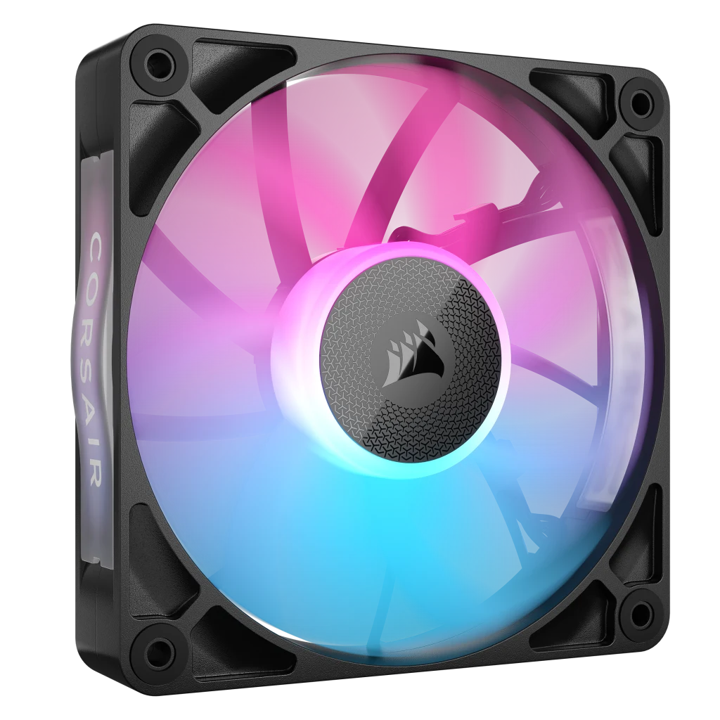 thumbnail image 2 of CORSAIR ICUE Link RX120 RGB 120mm PWM Fan 3-Pack (White) - With Magnetic Dome Bearing & System Hub 2 of 12