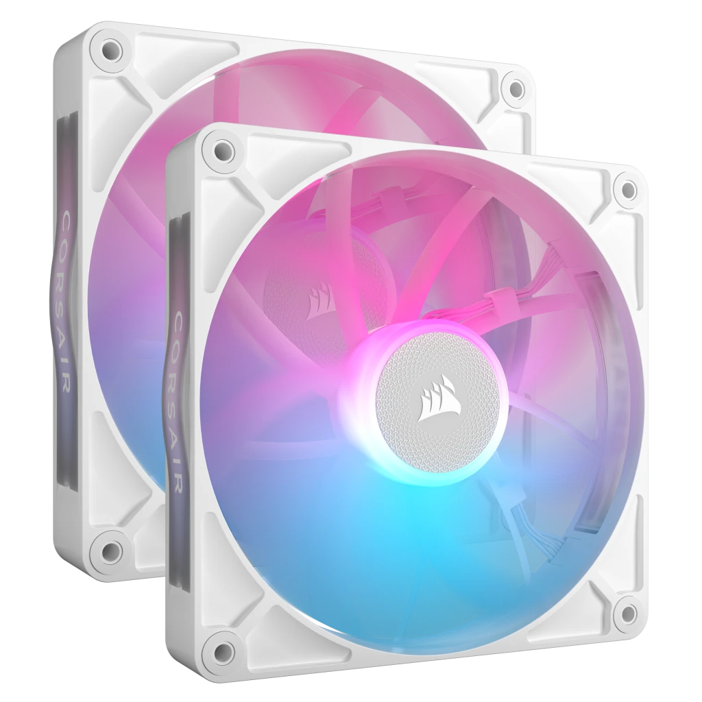 iCUE LINK RX140 RGB 140mm PWM Fan Twin Starter Kit - White