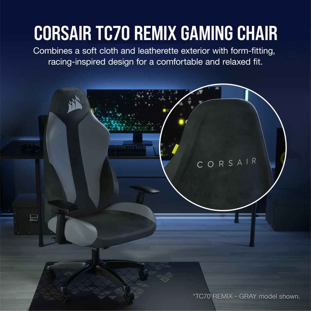 TC70 REMIX Gaming Chair - Relaxed Fit - White