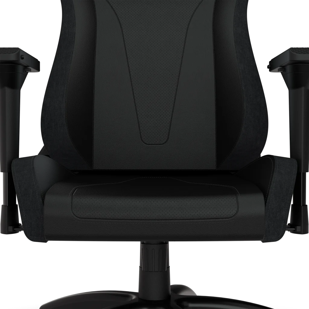 TC200 Gaming Chair – Plush Leatherette Black/Black –