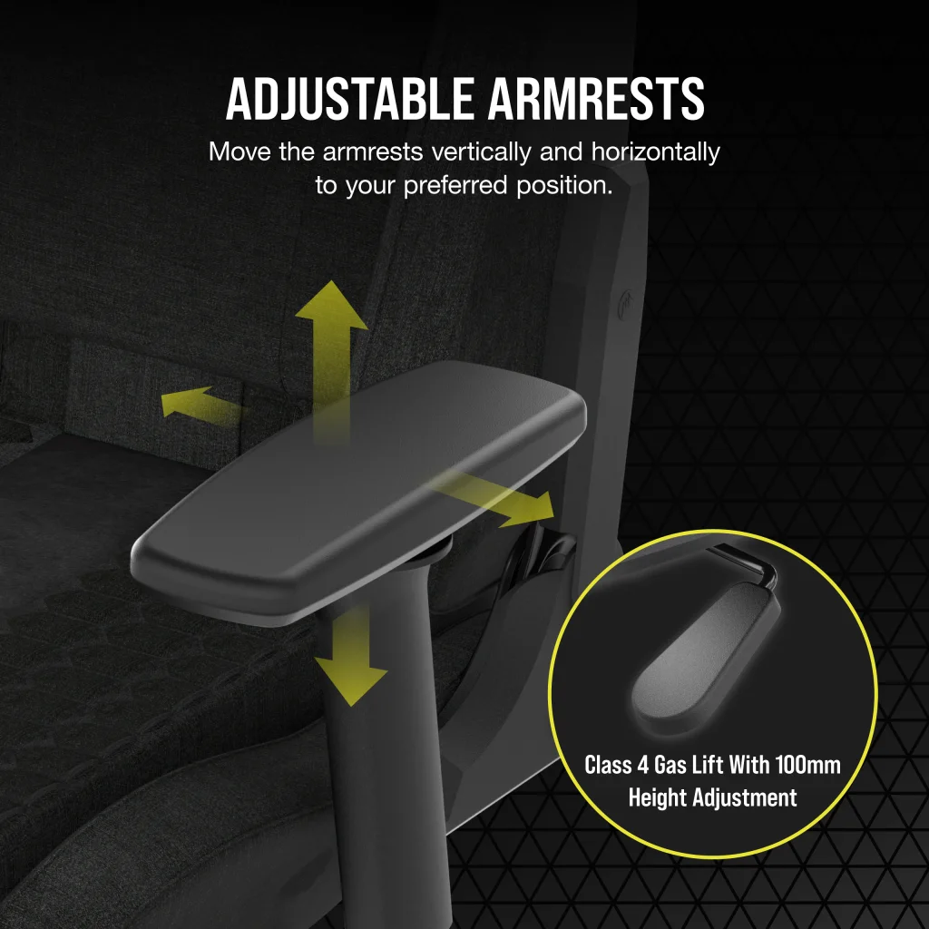 TC100 RELAXED Gaming Chair - Fabric Black/Black