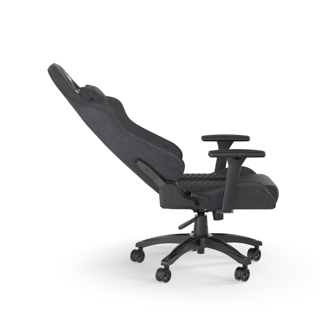 TC100 RELAXED Gaming Chair Fabric Black Grey