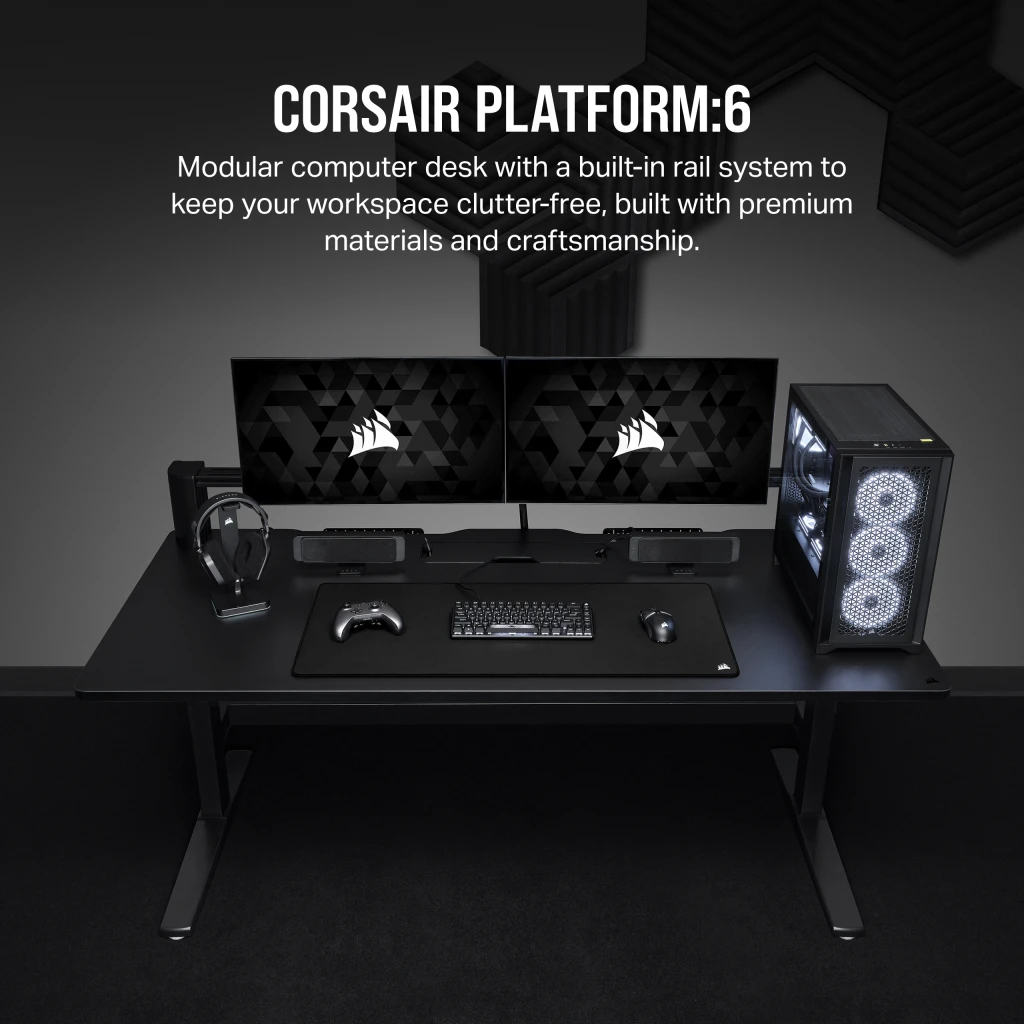 Corsair's first standing desk is designed for gaming, streaming, and more -  The Verge