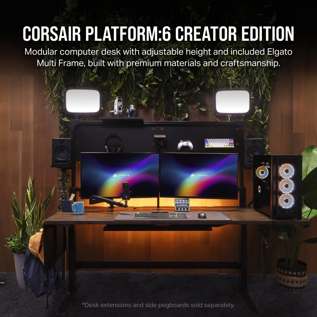 Elevate Your Workspace – CORSAIR Announces Platform:6 Modular Computer Desk