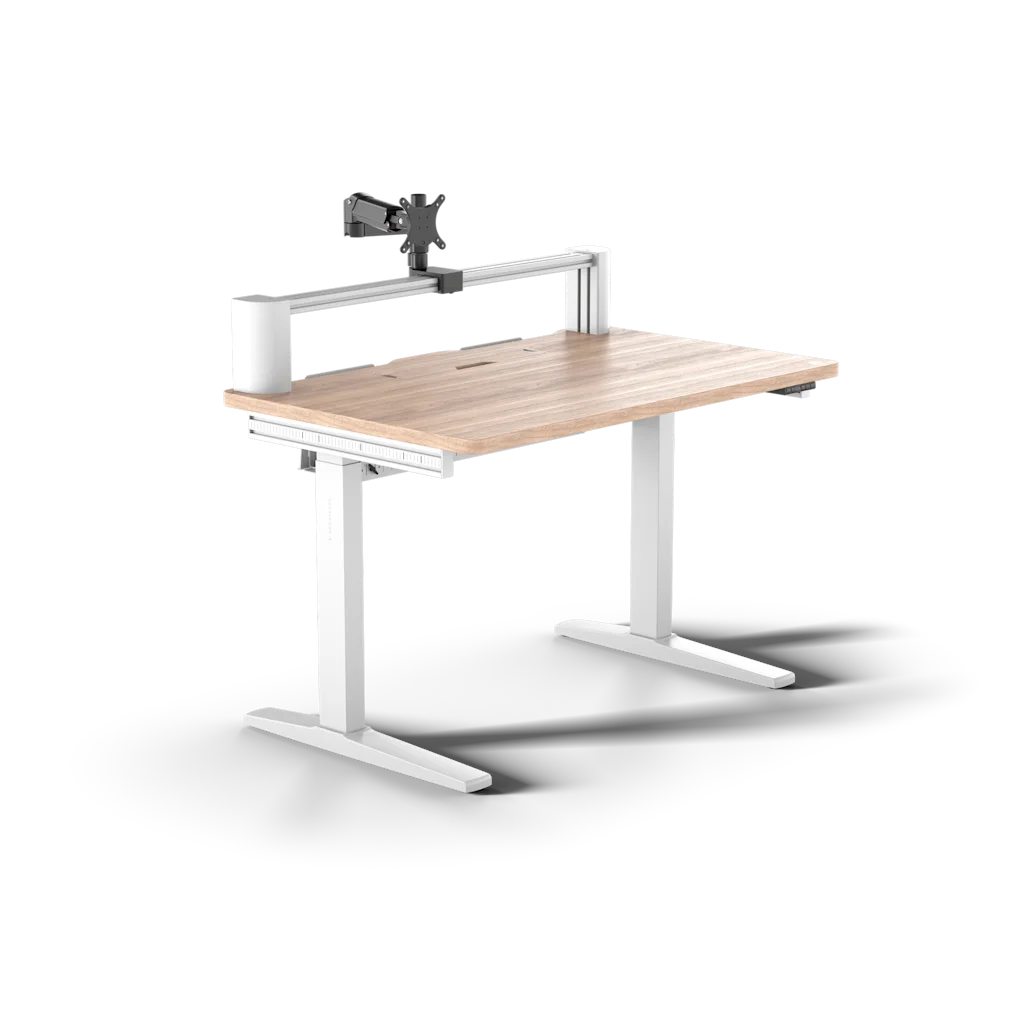 Platform:4 Elevate Desk - Wood, Light Pine Stain
