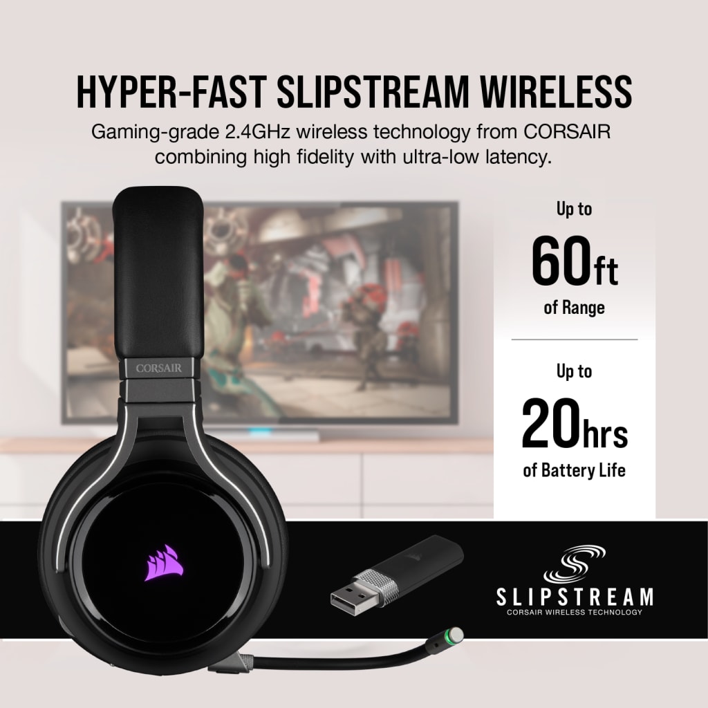 VIRTUOSO RGB WIRELESS High-Fidelity Gaming Headset — Carbon (AP) VIRTUOSO RGB WIRELESS High-Fidelity Gaming Headset — Carbon (AP)