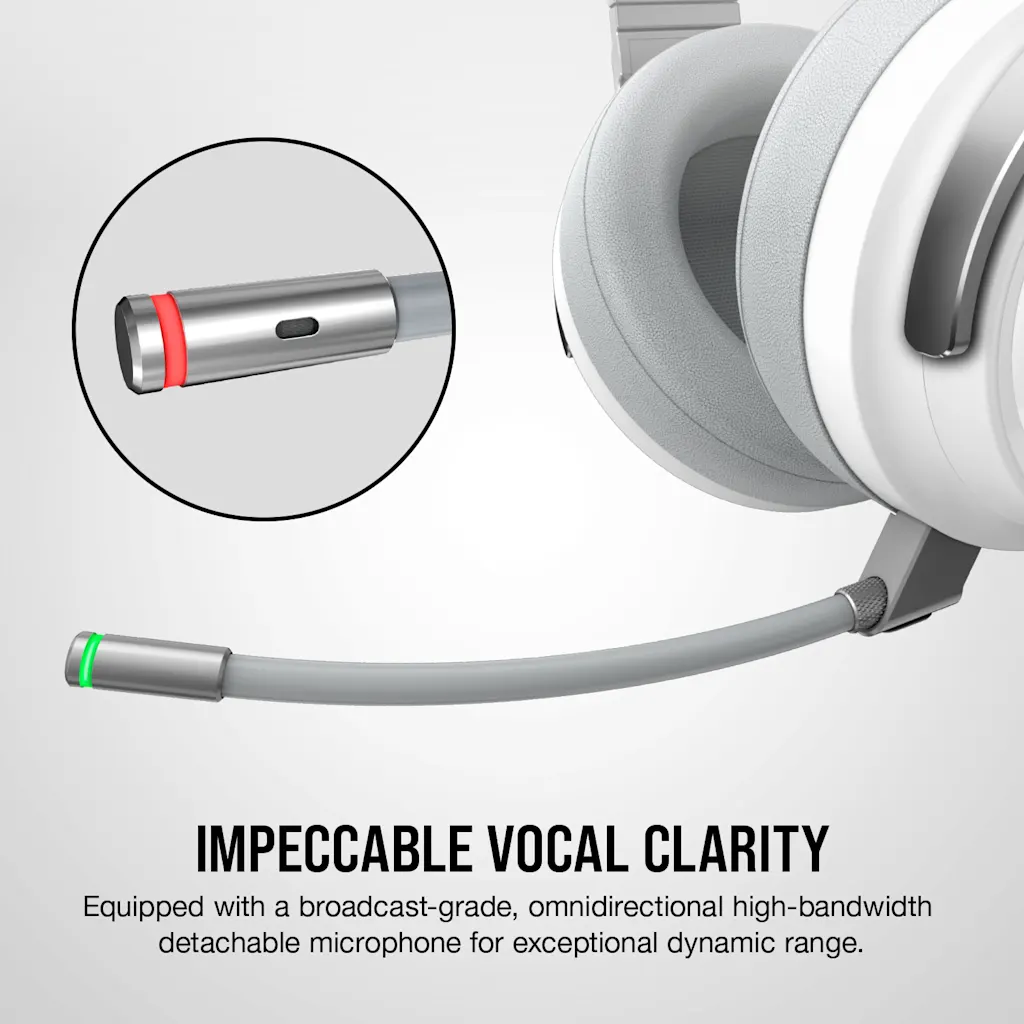 VIRTUOSO RGB WIRELESS High-Fidelity Gaming Headset — White