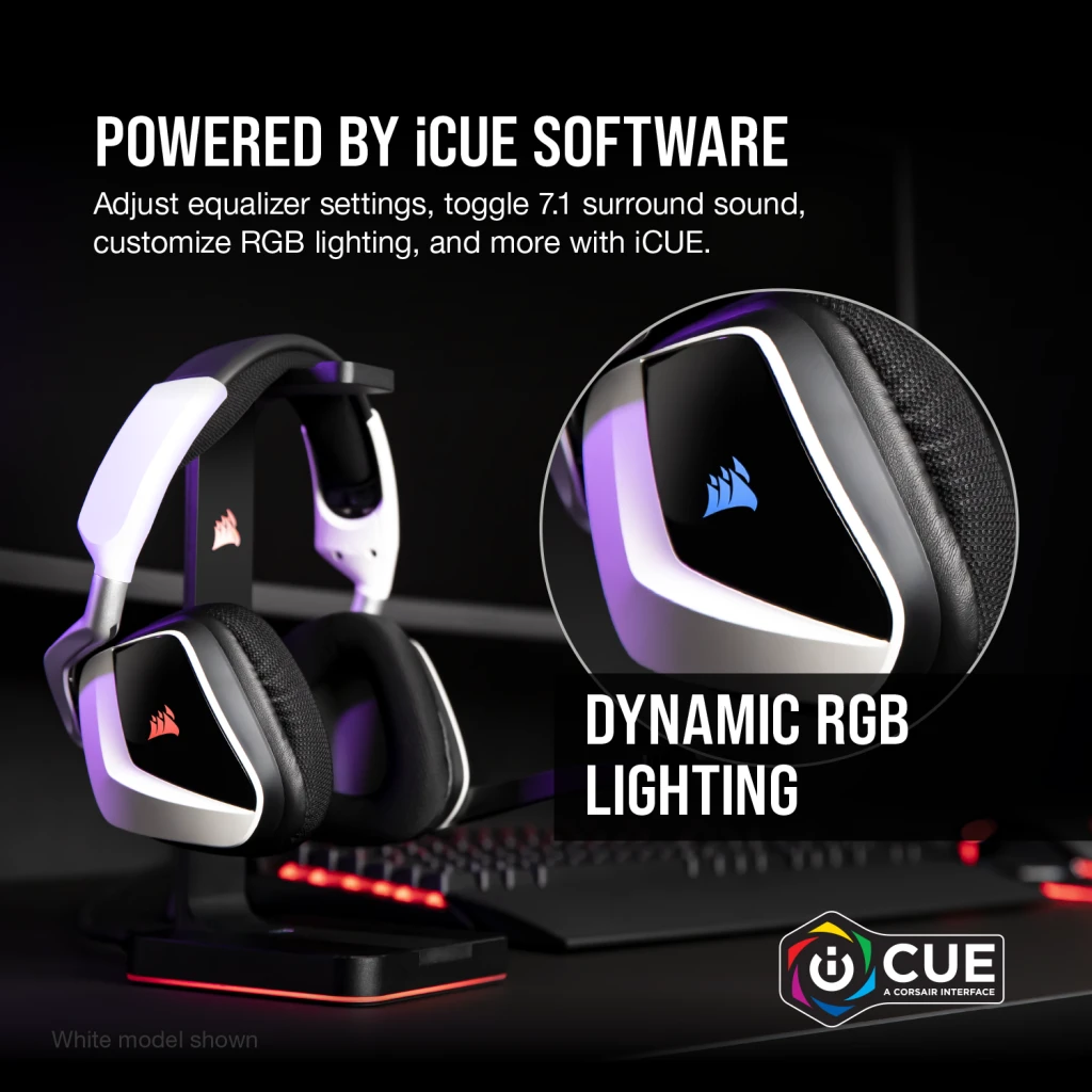  Corsair Void RGB Elite Auriculares prémium para juegos con  sonido envolvente 7.1 – Certificados Discord – Funcionan con PC, PS5 y PS4  - Carbón (CA-9011201-NA) : Videojuegos