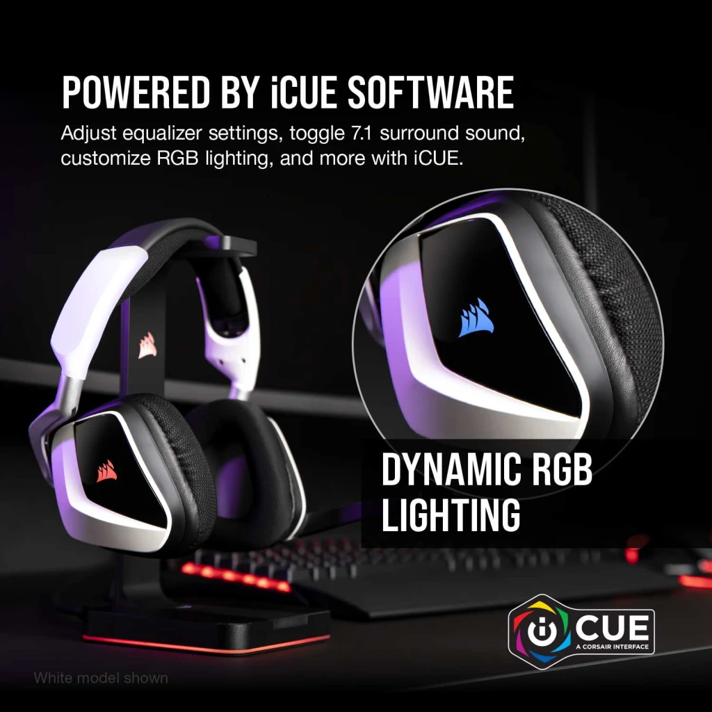 Auricular Gaming Corsair VOID RGB ELITE Wireless Carbón - Versus Gamers