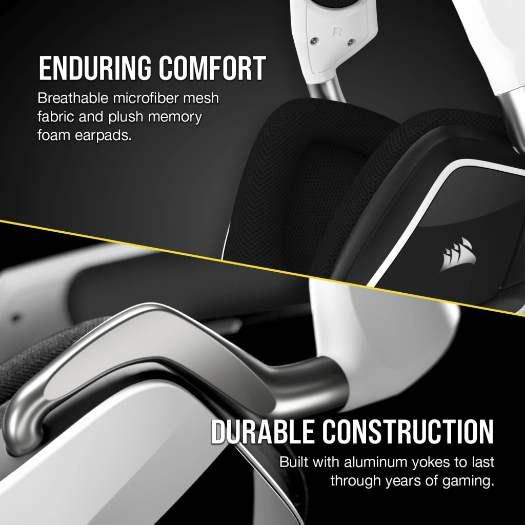 VOID RGB ELITE USB Premium Gaming Headset with 7.1 Surround Sound — White (AP)